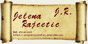 Jelena Rajčetić vizit kartica